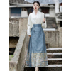 出租复古中国风女装优雅气质，中式马面裙套装日常拍照写真春夏秋季