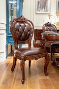 FA05欧式餐椅美式餐椅法式餐椅纯实木餐椅真皮餐椅欧式皮餐椅古典