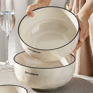 陶瓷汤碗大号家用2024汤面碗饭碗高级感汤盆面条，碗泡面碗大碗