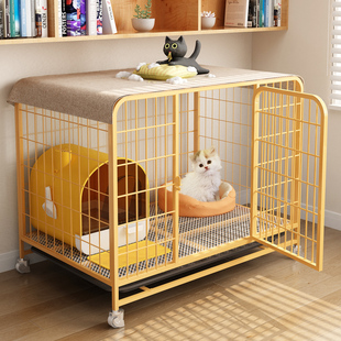 猫笼不占地猫咪专用笼子家用室内猫窝厕所一体，猫屋舍超大自由空间