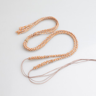 手搓棉线唐卡藏式横穿天珠男女款项链绳翡翠玉佩玉坠挂件绳吊坠绳