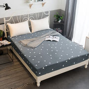 棉床笠单件床罩床套床垫保护套子1.8m2米2.2床束床签白色纯常