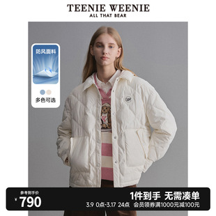 TeenieWeenie小熊冬季轻薄保暖防风棉服外套短款小个子棉衣棉袄女