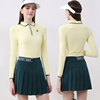 春秋季高尔夫女装女士长袖，裙子套装户外运动网球修身上衣t恤半裙