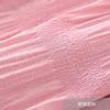 粉色孕妇装小个子方领连衣裙，夏202e3遮肚不显怀洋气甜美泡泡袖短
