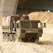 六驱遥控卡车有远程摄像头，6x6驱重型军事，越野rc重卡汽车玩具模型