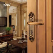 德国KABO房门锁室内卧室欧式家用门锁把手静音现代美式实木门锁具