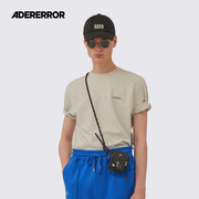 adererror潮牌韩版时尚潮流独特设计上衣图案印花纯色短袖t