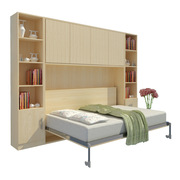 小户型多功能隐形床书柜，壁床折叠床隐藏床，壁柜床五金配件