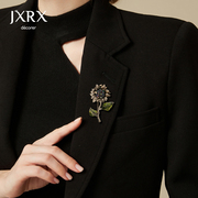 JXRX复古向日葵胸针高档女款胸花别针奢华高级感西服毛衣装饰配饰