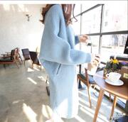 开衫毛衣女蝙蝠袖针织衫大码披肩外套Women Sweater Large Coat