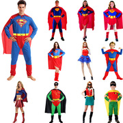 万圣节成人表演服装男款超人男超人super man cosplay舞台服演出