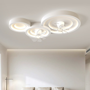 客厅风扇灯北欧大气家用个性，温馨隐形风扇，静音现代简约卧室吸顶灯