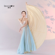 柳歌古典舞蹈服女中国舞练功服，演出服720度飘逸仙，气双层大摆长裙