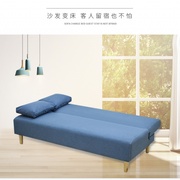 沙发床两用小户型单人双人经x济型简易可拆洗多功能折叠布艺沙发