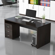 电脑办公桌简约现代老式单人办公室桌椅组合1.2米带1.0米桌子颜色