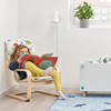 宜家IKEA波昂儿童扶手椅休闲椅可拆洗卡通可爱宝宝阅读靠背沙发椅