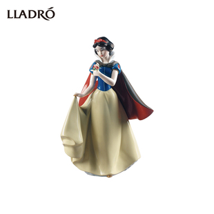 lladro雅致活泼可爱白雪公主，瓷偶欧式家居饰品摆件，迪士尼乔迁礼物