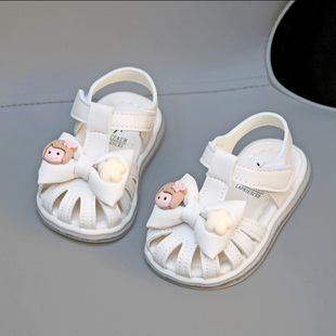 夏季女宝宝软底公主鞋1岁婴儿，学步鞋女童防滑凉鞋透气小童鞋2