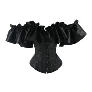 欧式名媛婚纱马甲corset宫廷塑身衣，绑带聚拢束腰胸衣复古大码内衣