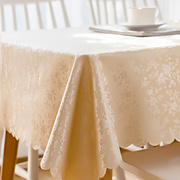 餐桌布布艺欧式防水防烫防油免洗长方形，酒店饭店台布家用茶几桌布