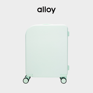 alloy行李箱登机箱万向轮密码旅行箱24寸小型乐几薄荷绿pc拉杆箱
