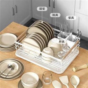 碗架厨房台面置物架碗碟盘收纳架沥水架家用多功能放碗筷收纳碗柜