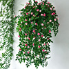 仿真玫瑰花藤吊兰绿植塑料假花藤条，装饰室内摆设垂吊花墙壁挂植物