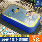 充气游泳池儿童家用加厚宝宝，婴儿大型洗澡水池小孩家庭大人戏水池