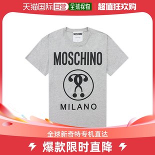 香港直邮Moschino莫斯奇诺女士T恤衫灰色长款A0717-0540-1485