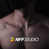 NFF925纯银双层片链高级感小众个性韩版项链男士潮流嘻哈锁骨链