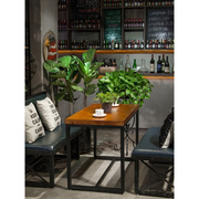 定制美式复古工业风做旧铁艺咖啡厅卡座沙发西餐厅酒吧休闲吧桌椅