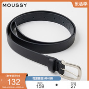 moussy夏季休闲简约方圆型(方圆型)金属扣皮带女010gsk50-1670