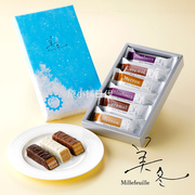 日本巧克力北海道白色恋人，美冬巧克力礼盒，威化饼干夹心生巧送女友