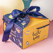 卡通儿童包装盒袋宝宝满月礼盒包装盒满月回礼喜糖盒子幼儿园