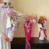 罗兰母亲节时光美人桶白卡纸鲜花定型片鲜花包装材料纸diy花束包