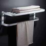 五件套卫浴挂件毛巾架浴巾架，浴室置物架卫生间套装打孔五金白色