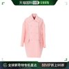 香港直邮GIVENCHY 女士粉色羊毛双排扣大衣 BWC06J127Y-664