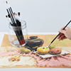 中盛画材初学油画笔15支套装，画笔适用丙烯，油画水粉水彩画笔