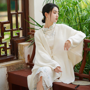 新中式女装旗袍，加绒冬装2023年汉元素改良连衣裙