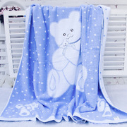 婴儿纯棉浴巾宝宝正方形，新生儿童毛巾被，加大盖毯超柔吸水洗澡秋冬