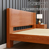 北欧实木床1.8米现代简约橡木婚床经济型家用主卧1.5米双人床家具