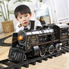 仿真高铁停车场儿童电动小火车，套装轨道汽车，蒸汽火车模型玩具男孩