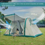 促充气帐篷野营户外露营大帐篷屋脊装备超轻天幕全自动速开营地新