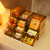 Kaman茶包收纳盒抽屉式透明亚克力茶叶收纳架办公桌面咖啡置物架