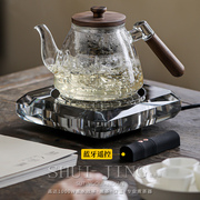茗凤祥煮茶器玻璃烧水壶，白茶煮茶壶小型全自动水晶电陶炉茶炉套装