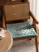 复古金丝绒坐垫餐椅垫家用椅子垫办公室单人沙发四季通用方形垫子