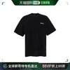 香港直邮Versace范思哲男士短袖T恤衫黑色圆领夏季透气印花舒适