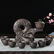 紫砂自动茶具套装礼懒人，陶瓷功夫茶具套装家用整套全自动泡茶器