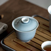 又左见右 日式烟灰釉陶瓷盖碗茶杯功夫茶具泡茶三才茶碗单个